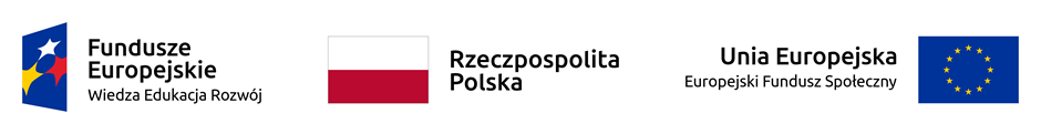Logotypy projektów unijnych.