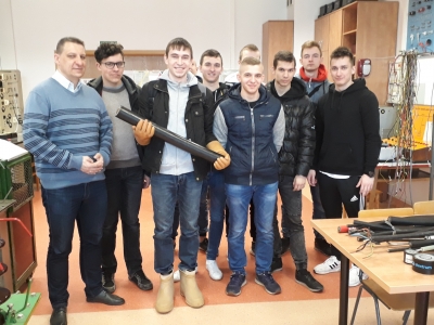 Wizyta uczniów ZSM w Łapach